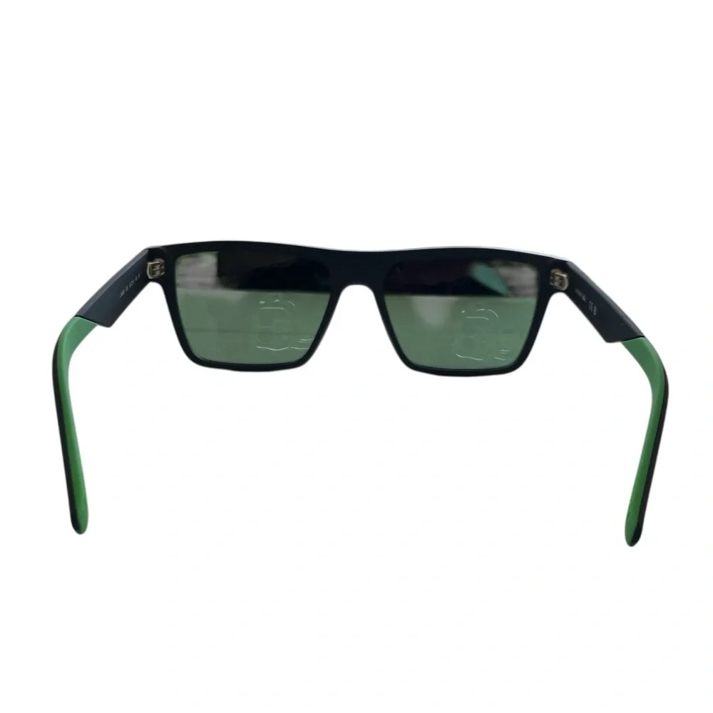Lacoste Sunglasses in Matte Black Frame and Green Highlights